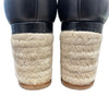 HERMES 愛馬仕 SEMELLE CUIR 楔型涼鞋 黑色 38碼
