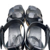 HERMES 愛馬仕 SEMELLE CUIR 楔型涼鞋 黑色 38碼
