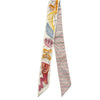 HERMES 愛馬仕 CHEVALOSCOPE POINTILLE TWILLY 絲巾 真絲 白色系