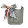 HERMES 愛馬仕 CHEVALOSCOPE POINTILLE TWILLY 絲巾 真絲 白色系