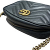 GUCCI 古馳 448065 GG MARMONT 肩背包 皮革 黑色 金釦 小號
