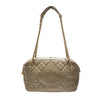 CHANEL 香奈兒 VINTAGE QUILTED DIAMOND CAMERA BAG 復古雙C相機包 小羊皮 灰棕色 金釦