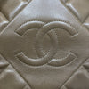 CHANEL 香奈兒 VINTAGE QUILTED DIAMOND CAMERA BAG 復古雙C相機包 小羊皮 灰棕色 金釦