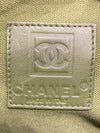 CHANEL 香奈兒 WOOL FELT CANVES TOTE BAG 羊毛 綠色 銀釦