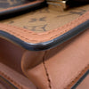 LOUIS VUITTON 路易威登 M45959 MINI DAUPHINE 達芙妮肩背包 PVC帆布 老花 棕色 金釦