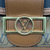 LOUIS VUITTON 路易威登 M45959 MINI DAUPHINE 達芙妮肩背包 PVC帆布 老花 棕色 金釦