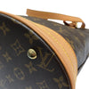 LOUIS VUITTON 路易威登 PETIT BUCKET PM 老花肩背手提包 PVC帆布 棕色 金釦