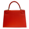 HERMES 愛馬仕 KELLY 28 凱莉包 EPSON 橘色系 金釦