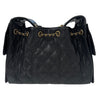 CHANEL 香奈兒 25 HOBO MINI 肩背包 荔枝牛皮 黑色 金釦