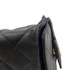 CHANEL 香奈兒 25 HOBO MINI 肩背包 荔枝牛皮 黑色 金釦