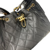 CHANEL 香奈兒 25 HOBO MINI 肩背包 荔枝牛皮 黑色 金釦