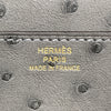 HERMES 愛馬仕 CONSTANCE TO GO 鴕鳥皮 灰色 金釦