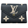 LOUIS VUITTON 路易威登 M80968 VICTORINE 三折短夾 皮革 黑色 金釦