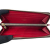 LOUIS VUITTON 路易威登 N41661 CLEMENCE 長夾 PVC帆布 棋盤格 紅色 金釦