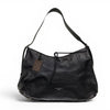 LOUIS VUITTON 路易威登 M25143 CARRYALL VIBE MM 肩背包 皮革 黑色 銀釦