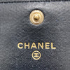 CHANEL 香奈兒 VIP 絲絨 皮革 中/短夾 黑色 金釦