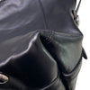 LOUIS VUITTON 路易威登 M25143 CARRYALL VIBE MM 肩背包 皮革 黑色 銀釦
