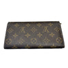 LOUIS VUITTON 路易威登  PORTEFEUILLE SARAH M61734 棕色 帆布 金釦