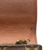 LOUIS VUITTON 路易威登  PORTEFEUILLE SARAH M61734 棕色 帆布 金釦