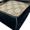 GUCCI 古馳 DIONYSUS MINI SHOULDER BAG 迷你老花酒神翻蓋包 PVC帆布絨布 棕色 銀釦