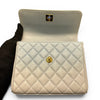 CHANEL 香奈兒 TRENDY CC 漸層菱格手提包 小羊皮 漸層藍白 金釦