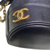 CHANEL 香奈兒 TRIBLE COCO 水桶包 荔枝牛皮 黑色 金釦