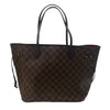 LOUIS VUITTON 路易威登 NEVERFULL MM M號托特包 PVC帆布 棋盤格 棕色 金釦