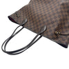LOUIS VUITTON 路易威登 NEVERFULL MM M號托特包 PVC帆布 棋盤格 棕色 金釦