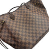 LOUIS VUITTON 路易威登 NEVERFULL MM M號托特包 PVC帆布 棋盤格 棕色 金釦