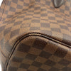 LOUIS VUITTON 路易威登 NEVERFULL MM M號托特包 PVC帆布 棋盤格 棕色 金釦