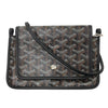 GOYARD 高雅德 PLUMET POCKET WALLET 信封斜背包 PVC帆布 黑色 銀釦
