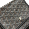 GOYARD 高雅德 PLUMET POCKET WALLET 信封斜背包 PVC帆布 黑色 銀釦