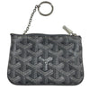 GOYARD 高雅德 SENAT 零錢包 PVC帆布 老花 灰色 銀釦