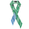 HERMES 愛馬仕 Eperon d'Or Bandana Twilly 絲巾 100%蠶絲 綠藍色系