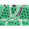 HERMES 愛馬仕 Eperon d'Or Bandana Twilly 絲巾 100%蠶絲 綠藍色系