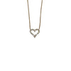 TIFFANY&CO. 蒂芙尼 HEART 心型鑽石項鍊 K18YG 黃金色
