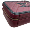CHANEL 香奈兒 A93343 CC FILIGREE VANITY CASE 復古箱包 荔枝牛皮 酒紅色 金釦