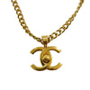 CHANEL 香奈兒 96P TURN-LOCK 鎖頭造型項鍊 合金 金色
