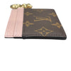 LOUIS VUITTON 路易威登 M82739 LV CHARMS 卡夾 PVC帆布 老花 粉紅色 金釦