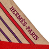 HERMES 愛馬仕 PANI LA SHAR PAWNEE TWILLY 絲巾 米咖色 真絲