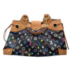 LOUIS VUITTON 路易威登 M40124 URSULA 托特包 PVC帆布 黑三彩 金釦