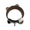 HERMES 愛馬仕 口Q刻 COLLIER DE CHIEN BRACELET 手環 牛皮 黑色 銀釦