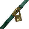 HERMES 愛馬仕 KELLY WATCH 綠色錶帶 鍍黃金色 石英錶