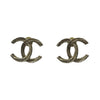 CHANEL 香奈兒 L25S COCO LOGO 拉絲造型耳環 合金 金色