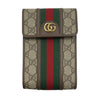 GUCCI 古馳 625757 側背手機包 GGSUPREME PVC帆布 老花 棕色系