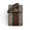 GUCCI 古馳 625757 側背手機包 GGSUPREME PVC帆布 老花 棕色系