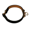 HERMÈS 愛馬仕 U刻 RIVALE MINI BRACELET 黑色皮革手環