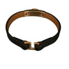 HERMÈS 愛馬仕 U刻 RIVALE MINI BRACELET 黑色皮革手環