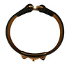 HERMÈS 愛馬仕 U刻 RIVALE MINI BRACELET 黑色皮革手環