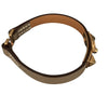HERMES 愛馬仕 Z刻 H081181 RIVALE MINI BRACELET 大象灰 皮革合金手環